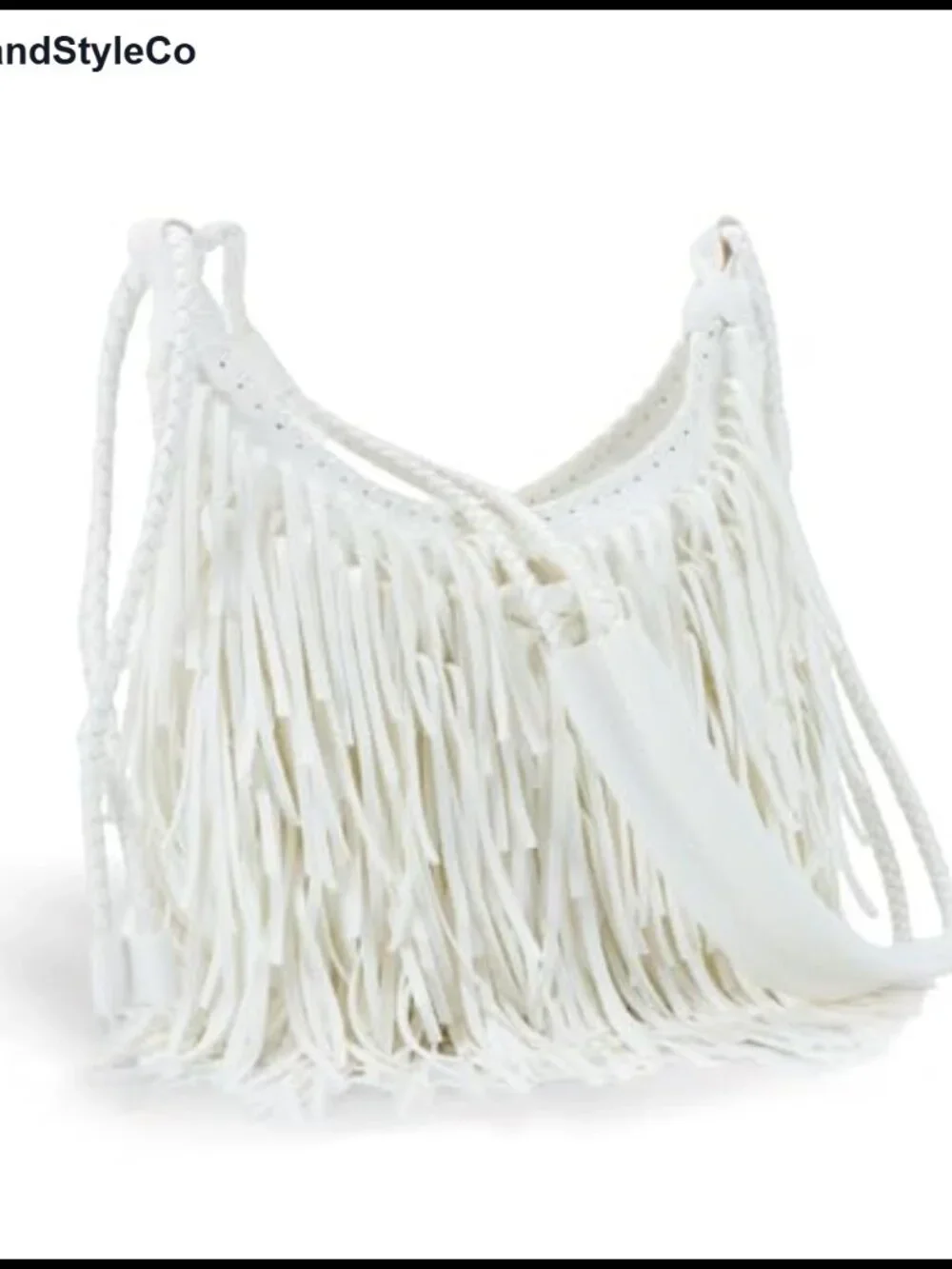 Vegan Faux Suede Leather Fringe Hobo Bag Tassel Crossbody Purse Handbag